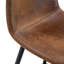 Brun - Chaise de bar en tissu avec renfort croisé, support de poutre, choix de couleurs multiples pour la décoration Design ergonomique, options