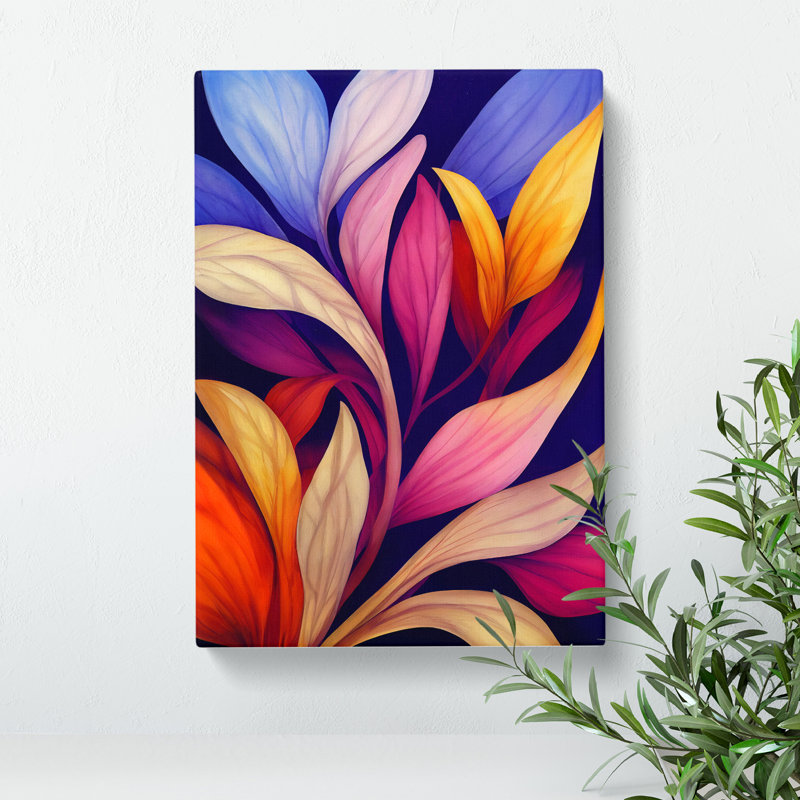XC1022-1573X Colourful Flowers No.3 - Wrapped Canvas Print, 50cm H x 35cm W x 3cm D