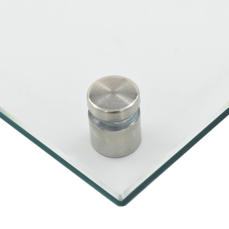 Hubler 40cm W x 100cm L Glass Peel and Stick Field Tile, Transparent