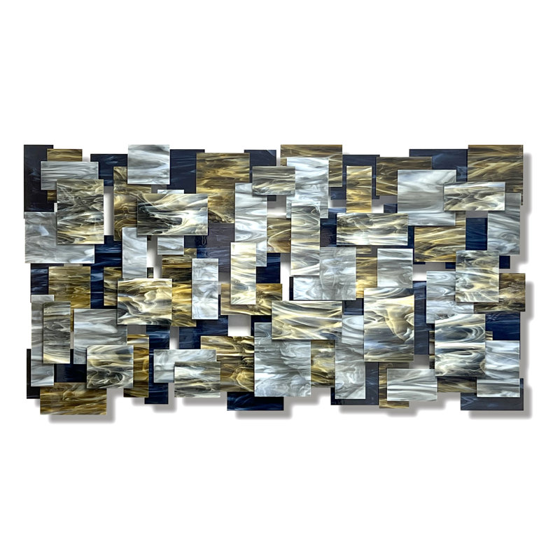 Goldust Glass And Metal Wall Sculpture