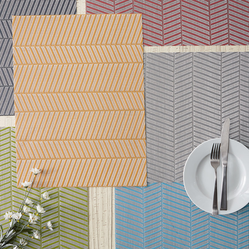 Geometric Rectangle Placemat, Gold
