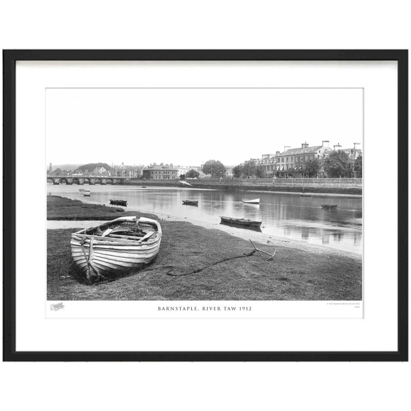 Barnstaple, River Taw 1912 - Single Picture Frame Print, 28cm H x 36cm W x 2.3cm D
