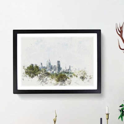 Philadelphia Skyline - Picture Frame Painting Print