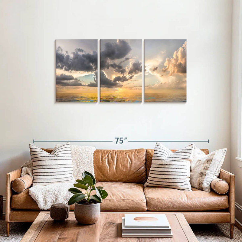 Coucher de soleil Gillard Heavenly, H 27 po x l 56 po