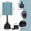 Ensemble de 2 lampes de bureau à contrôle tactile avec deux ports de charge USB
