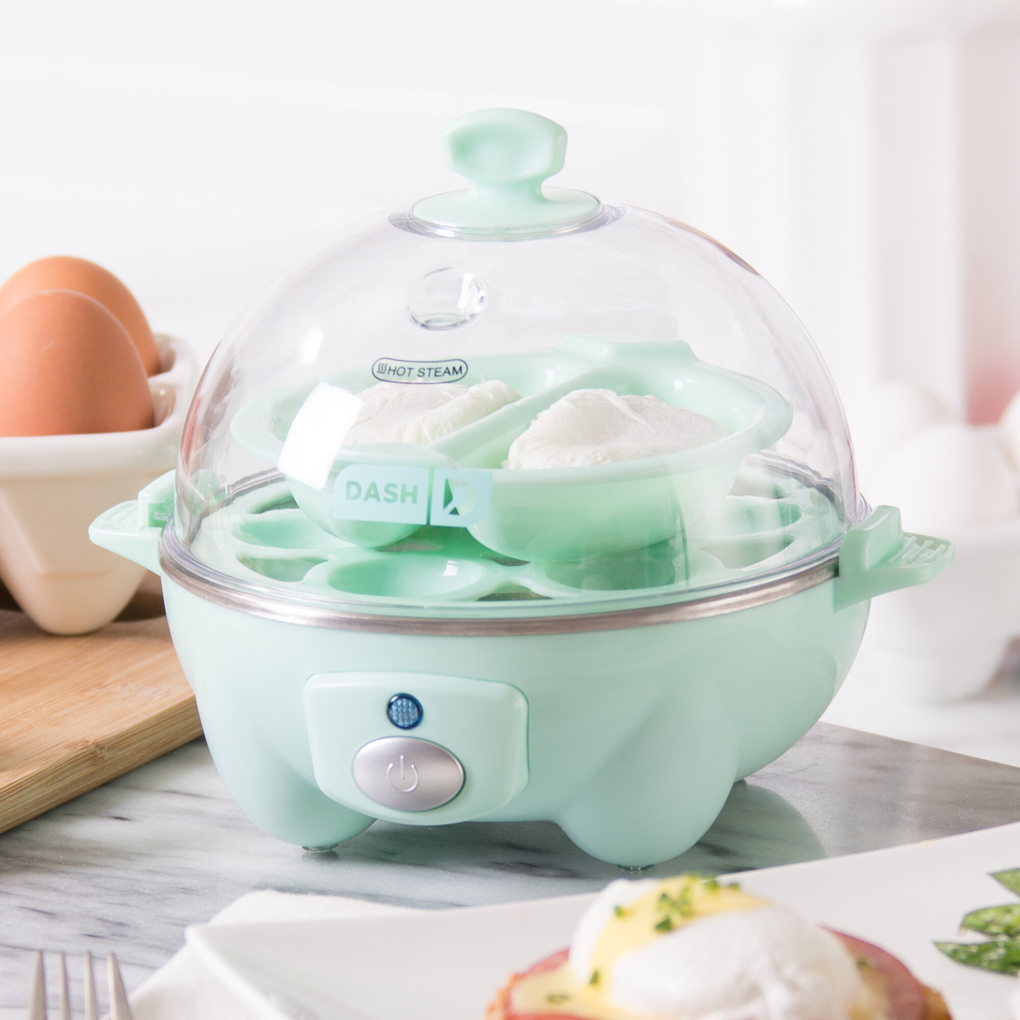 Dash 3-in-1 Everyday 7-egg Cooker With Omelet Maker And Poaching