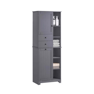 Compact Bathroom Cabinet Freestanding Linen Cabinet
