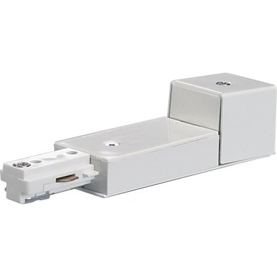 Track Light Conduit Live End in White