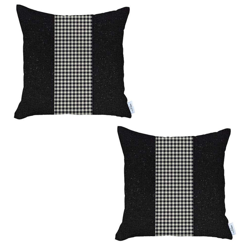 Houndstooth Reversible Pillow Insert