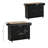 Mobile Kitchen Island With Drop Leaf(No Include Stool)
