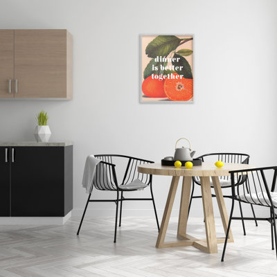 Bd-471_FG "Dinner Better Together Single Frame" par Lil 'Rue sur toile