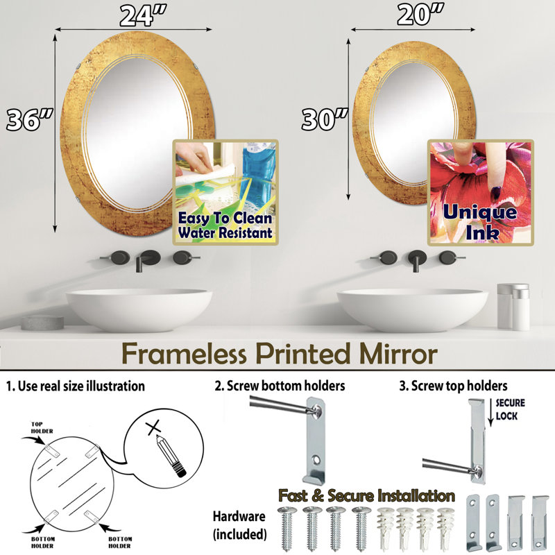Miroir Zynaria, 30 po x 20 po