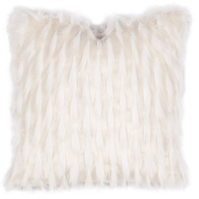 Luxe Ruffled Down Reversible Throw Pillow