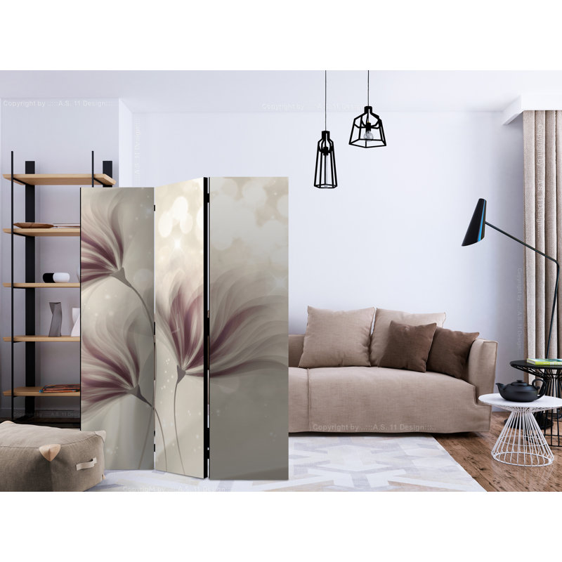 Machias 172cm H Solid Wood Folding Room Divider, 3