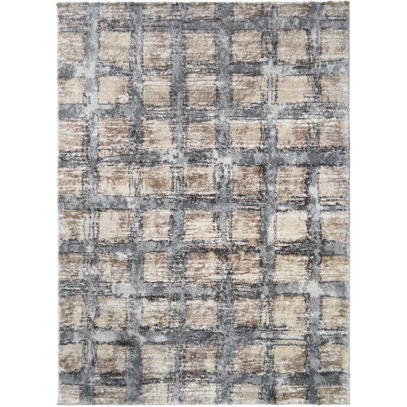Geometric Indoor Rug, Rectangle 7'10" x 9'10"