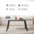 70.9'' Contemporary Dining Table Set, Faux Marble Dining Table for 6-8 People for Living Room, Scratch and Heat Resistant; Upholstered PU Leather Dining 6 Chairs with Ergonomic Backrest Design-104694864