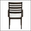 Ensemble de 2 fauteuils de style classique avec finition espresso et sièges rembourrés pour le confort et l'élégance dans les salles à manger