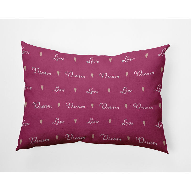 Reversible Throw Pillow, 14" H x 20" W, Rectangular
