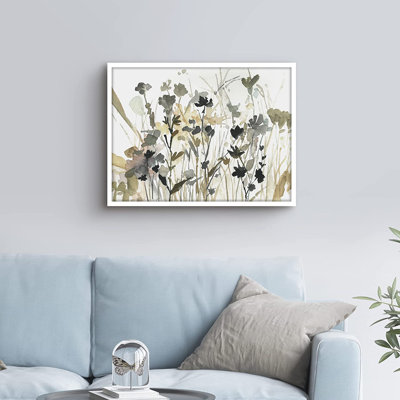 Pastel, amande, cerisier, fleurs de lys - peinture encadrée