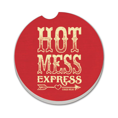 Sous-verre chaud pour voiture Hot Mess Express