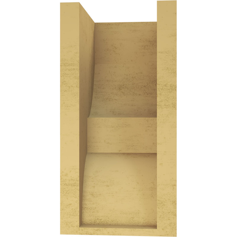 Bois de cèdre brut Ridgewood, Corbeau apprêté Ridgewood, H 12 po x l 6 po x P 6 po