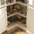 78.9'' H 5-Layer Corner Bookcase With Glass Doors