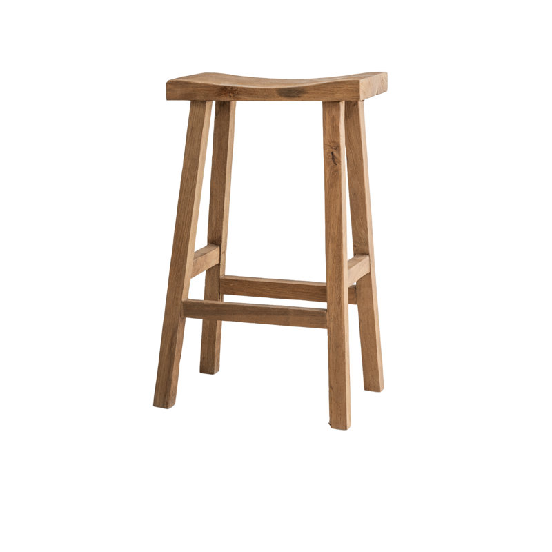 Counter Stool with Solid Wood Frame