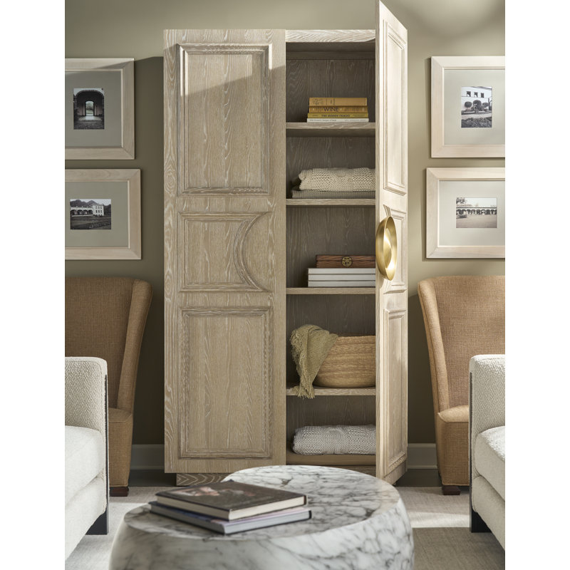 Cadence 2 - Door Solid Wood Armoire, Sand Cerused