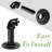 Einstein 1" Adjustable Industrial Pipe Black Curtain Rod Rust Resistant Ceiling Or Wall Mount For Windows-1032130115