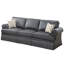 2 In Distinctive Charcoal Grey - Fabric And Composite Wood Construction Luxurious Frame