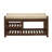 Transitional 1pc Storage Bench with 2 Open Shelves Hidden Drawer Upholstered Cushioned Seat Multifunctional Wooden Furniture