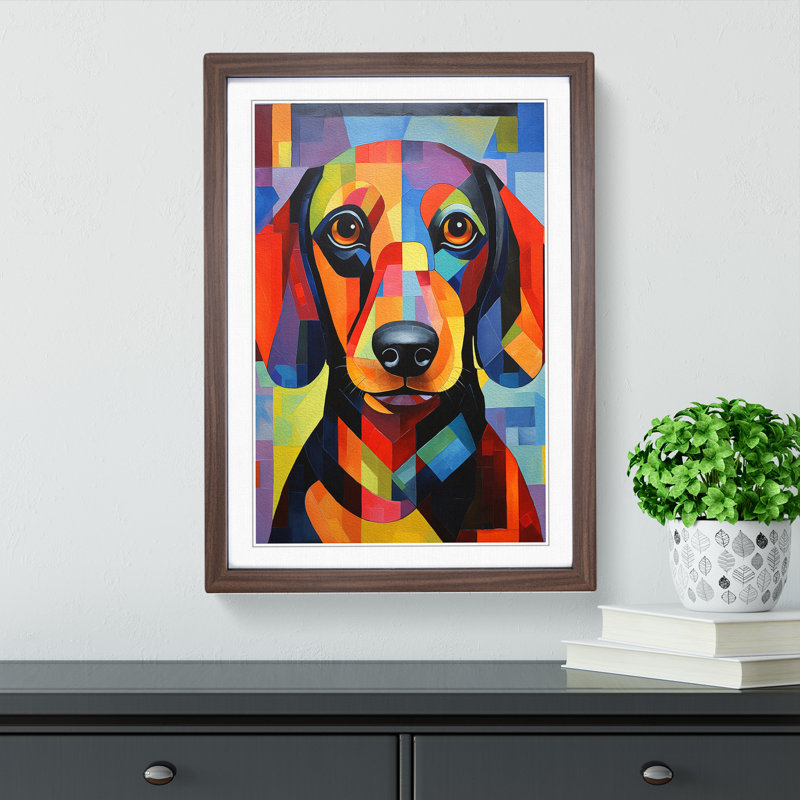 Single Picture Frame Wall Art, 46cm H x 34cm W, Walnut Framed