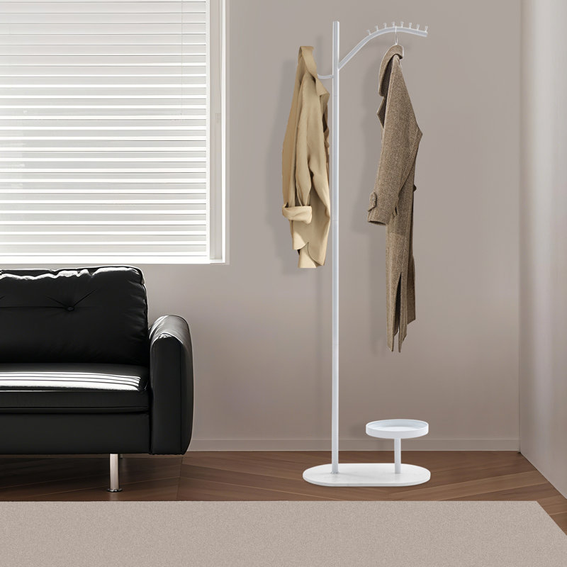 Portemanteau sur pied 71 po, Blanc