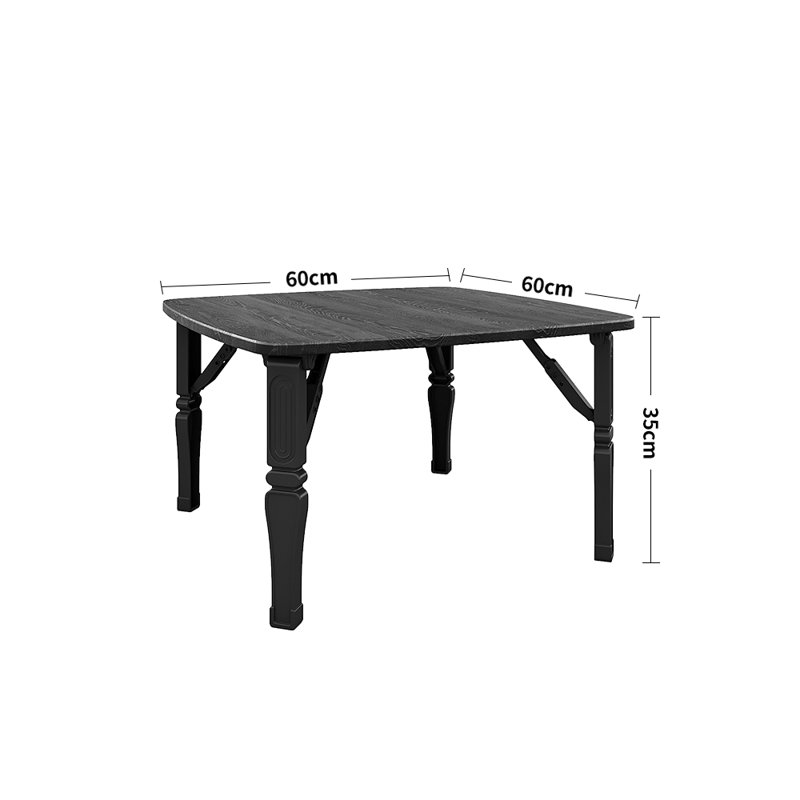 Arzuaga Dining Table, Black, Black, 35cm H x 60cm L x 60cm W