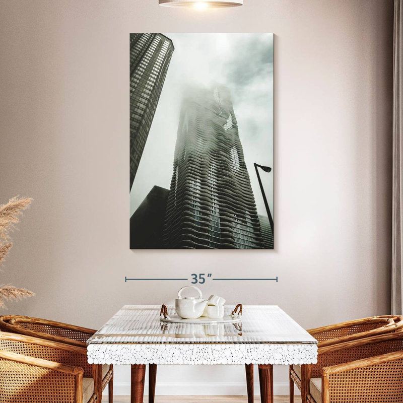 Lilie Chicago Skyscraper, 51" H x 34" W