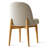 Modern 7-Piece Round Dining Set With Multi-Pedestal Base Table And Upholstered Wood-Leg Chairs-405988962