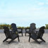 Ensemble de 4 chaises Adirondack pliantes