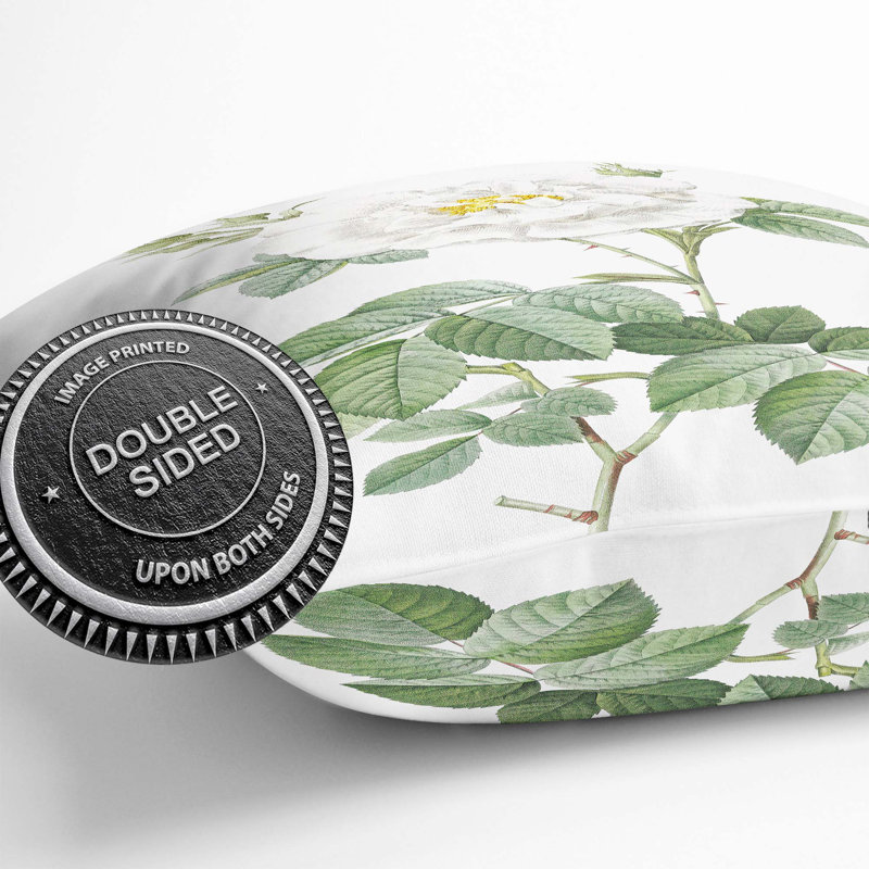 Floral Square Throw Cushion, 55cm H x 55cm W x 20cm D