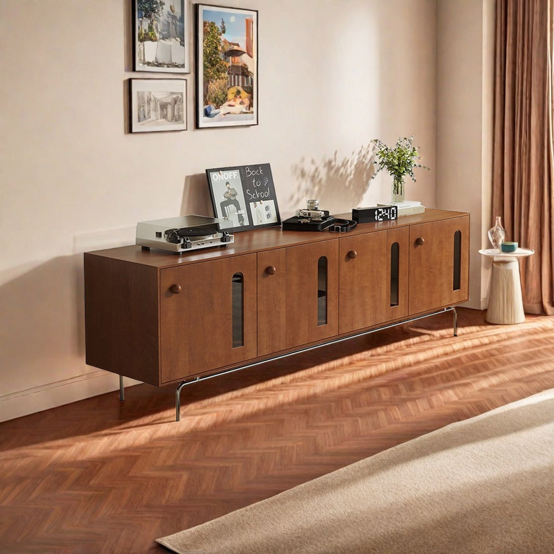 Meuble télé de luxe de style européen, 70.87"