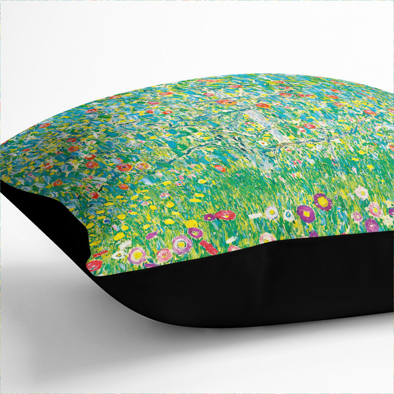 Square Cushion, 55cm H x 55cm W x 20cm D, Black