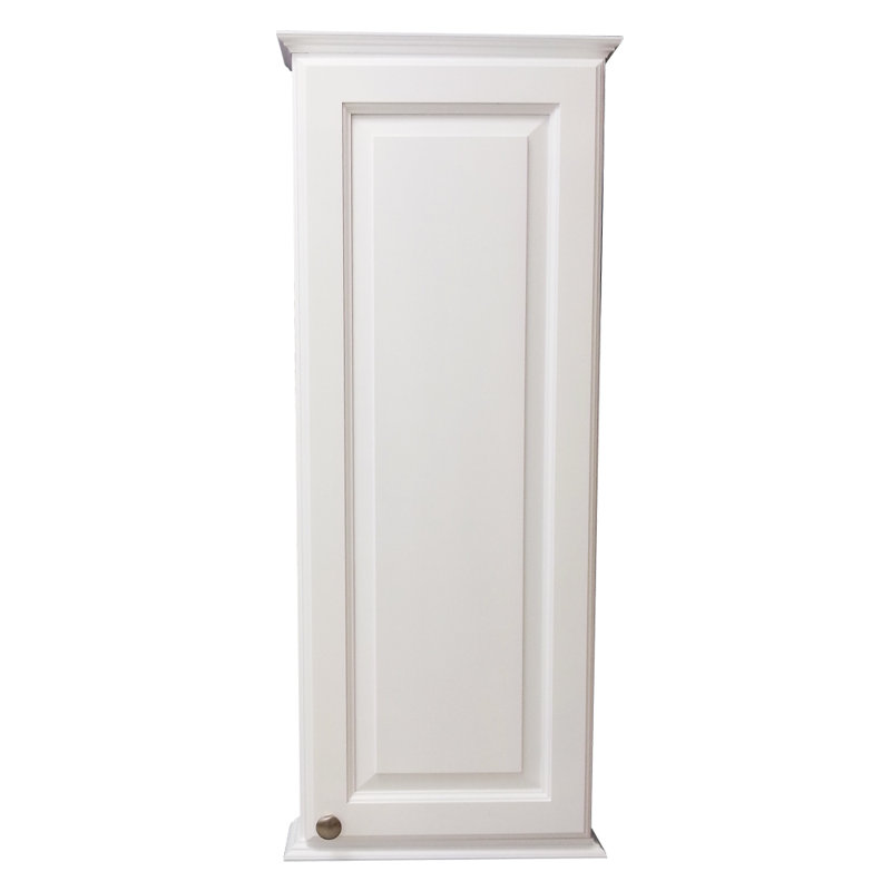 Armoire de salle de bain murale en bois massif, H 19,5 po x l 15,5 po x P 4,25 po