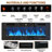 83" Fireplace TV Stand With Power Outlet, Large Media Console With 50" Fireplace, High Gloss Large Entertainment Center W/5000-Colors LED Lights & Drawers For Living Room, White-1713857740-1761993800