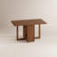 Table de salle à manger pliante en bois massif