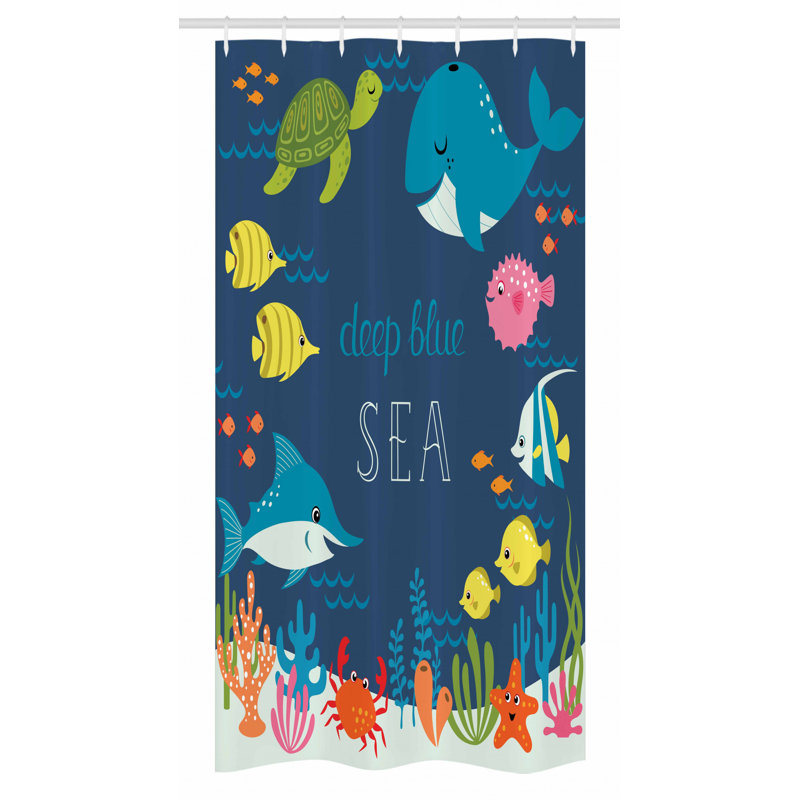 Shower Curtain with Hooks Included, 36" W x 72" L