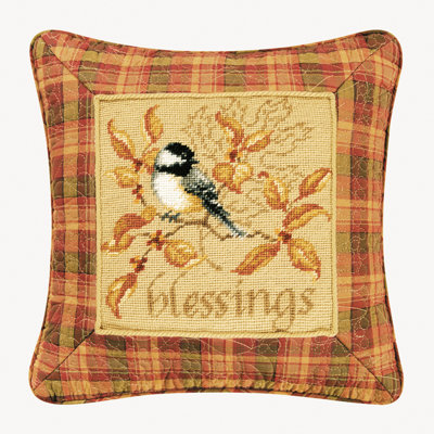 Blessings Needlepoint Pillow