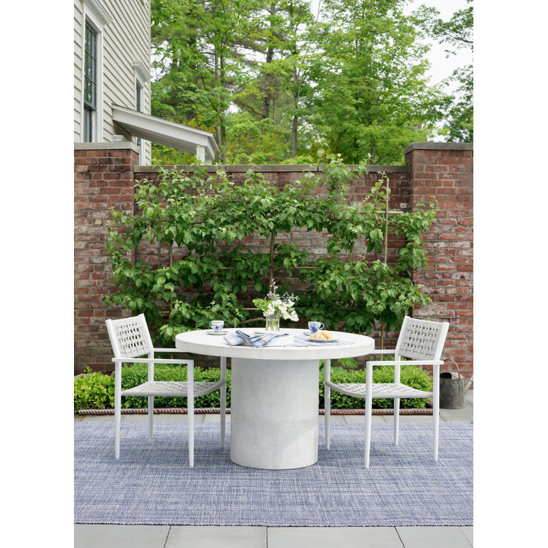 Fusion Blue Handwoven Indoor/Outdoor Rug, Rectangle 8'6" x 11'6"