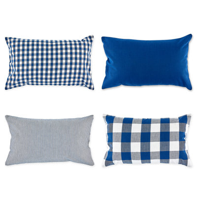 Gingham Check Kitchen Tabletop Bed Plaid Cotton Pillow Cover