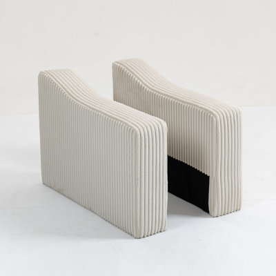 Module de dossier modulaire avec accoudoirs simples pour canapé modulaire avec accoudoirs, gris