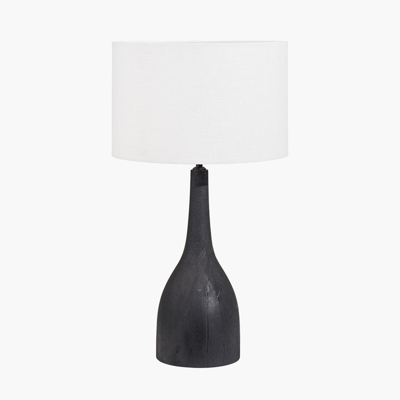 Table Lamp, Black, White