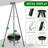 Campfire Tripod Grill Adjustable Height BBQ Grill Grate With Fire Bowl